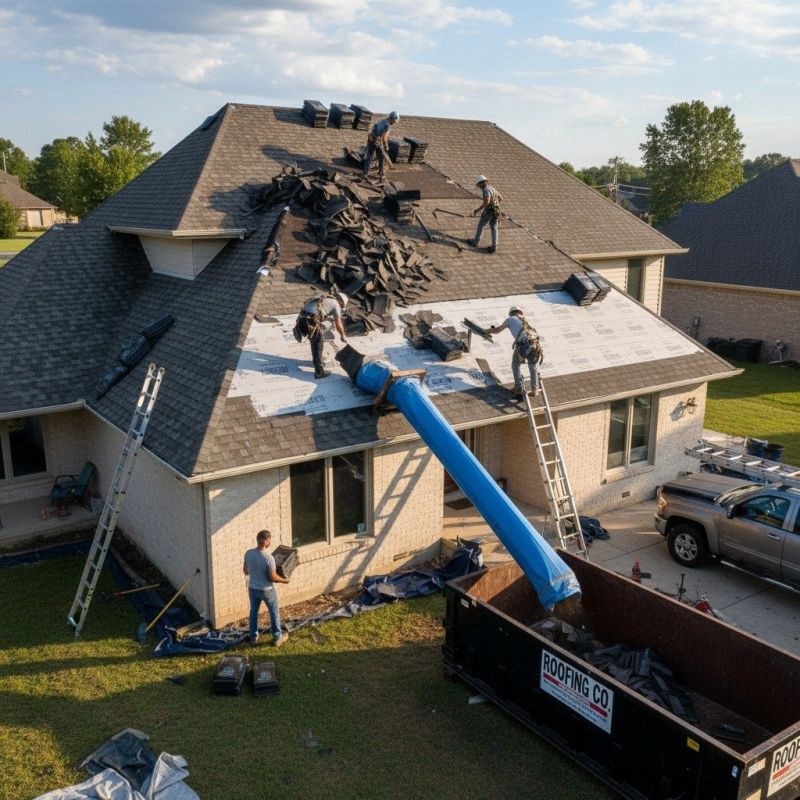 Local Asphalt Roof Replacement pros at work